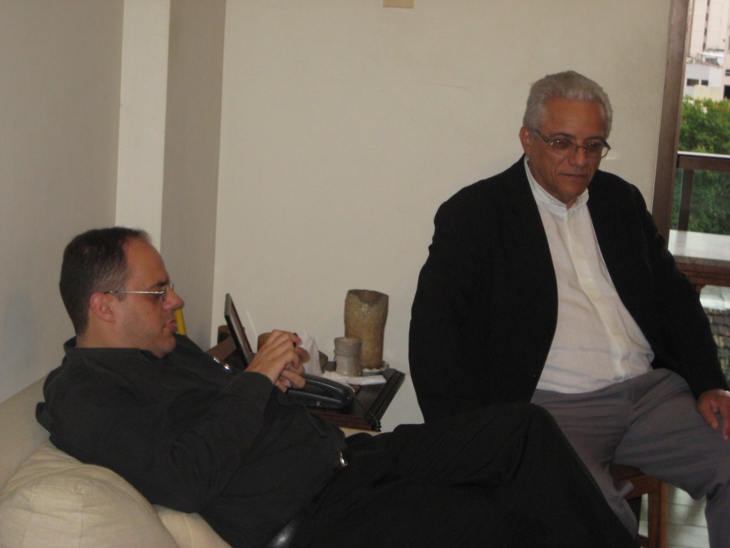 Dom Edson e José Wallace, juntos há alguns anos - Foto Marcelo Auler (2013)