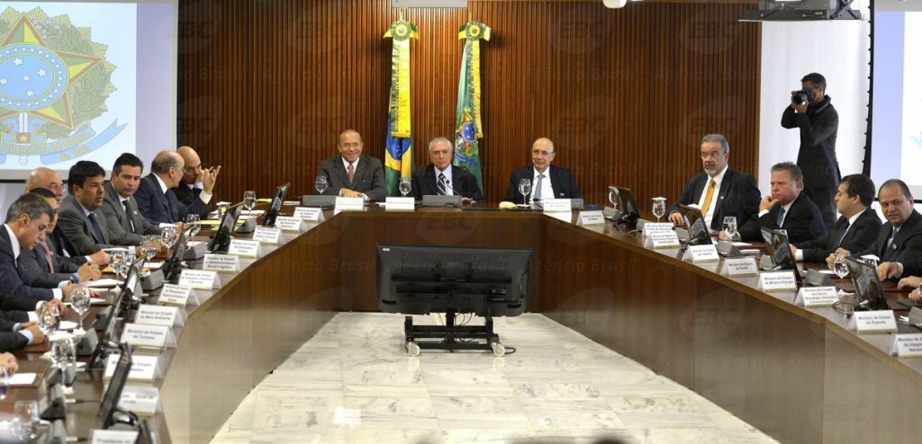 Na sexta-feira 13 a primeira reunião do ministério de Temer. Foto Agência Brasil